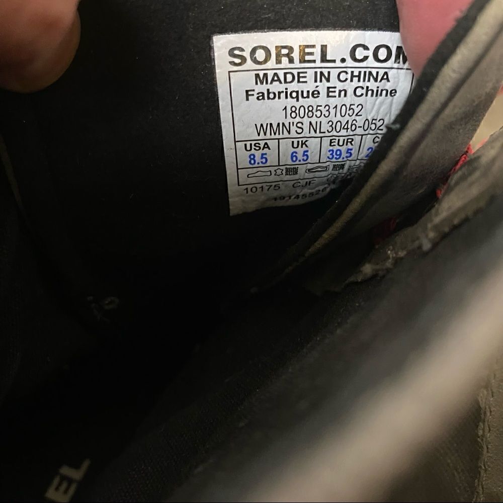 Sorel PDX Lace up Wedge Lexie Wedge Quarry Pink Leather Canvas 8.5 - Picture 6 of 6